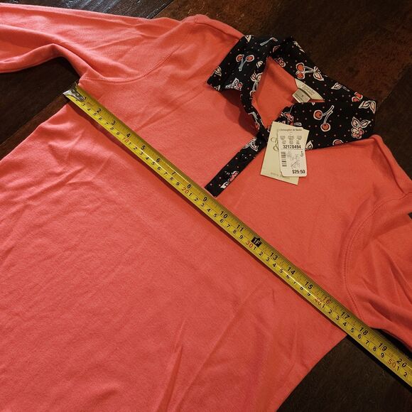 Christopher & Banks Size S Retro Novelty Soft Knit Cherry Print Pullover Cute - Picture 4 of 8